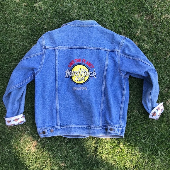 hard rock cafe denim jacket